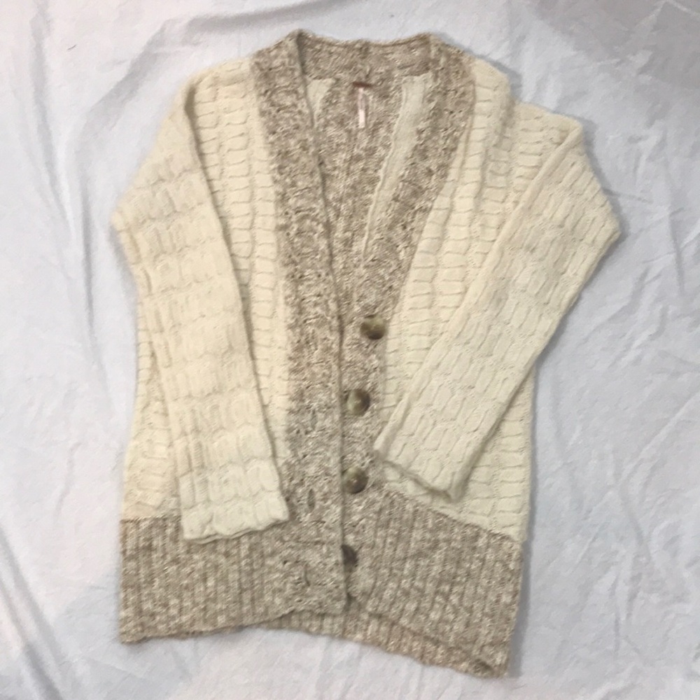 Free People Knit Boho Relaxed Sweater - Picture 6 of 8